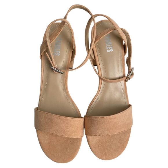 Womens Style Charles Kim Sandals Open Toe Strappy Sandal Beige Nude Size 10 M - Picture 4 of 9